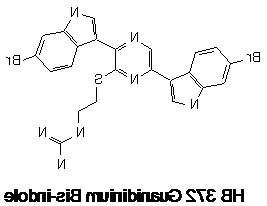 Guanidinium bis-indole